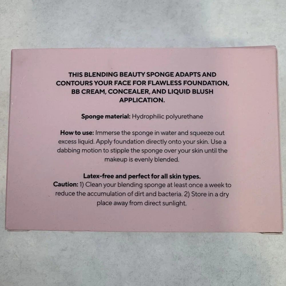 Shades By Shan Beauty Sponge Set of 2 Pro-Level Makeup Latex-Free Soft NEW